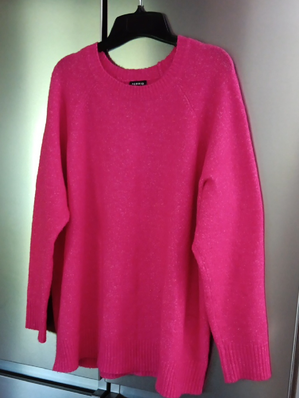 Torrid Bright Hot Pink Crewneck Sweater Size 1